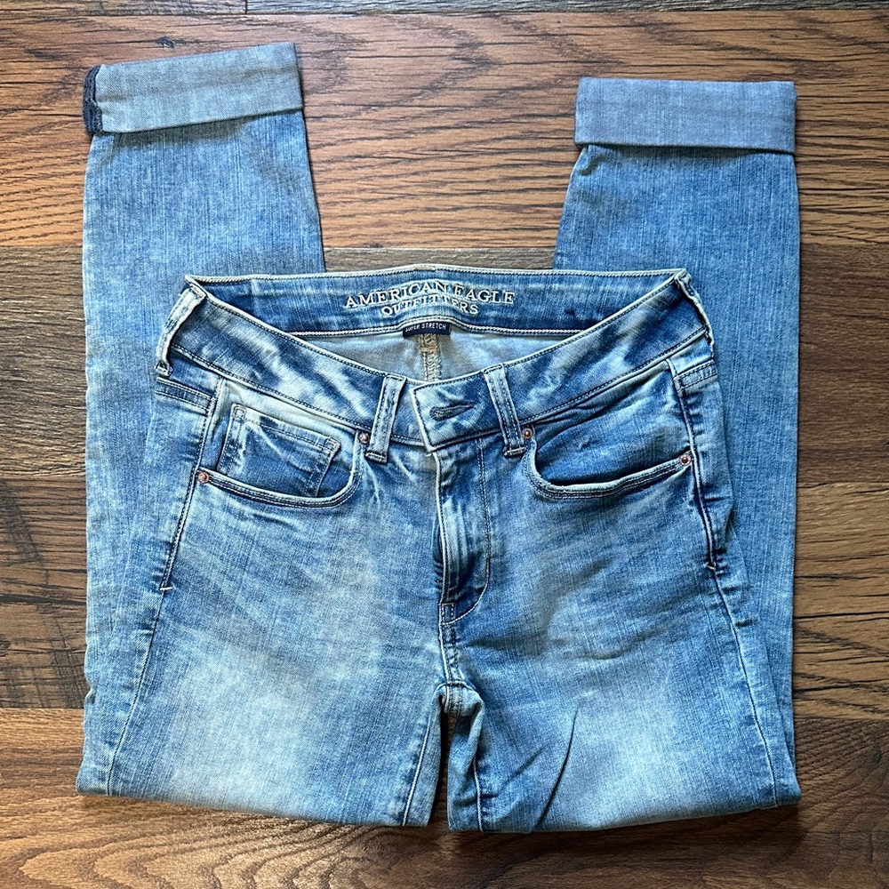 American Eagle Outfitters Light Blue Womens Jeans - Picture 3 of 4